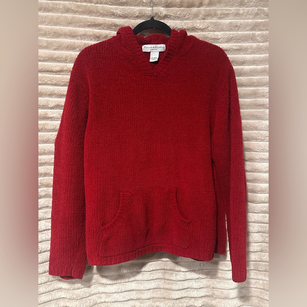 Croft & Barrow Vibrant Red Cowl Neck Sweater
